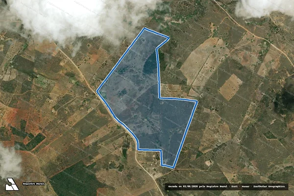 Imagem de satélite de Fazenda Cajazeiras - Parte 1 em Mairi - BA