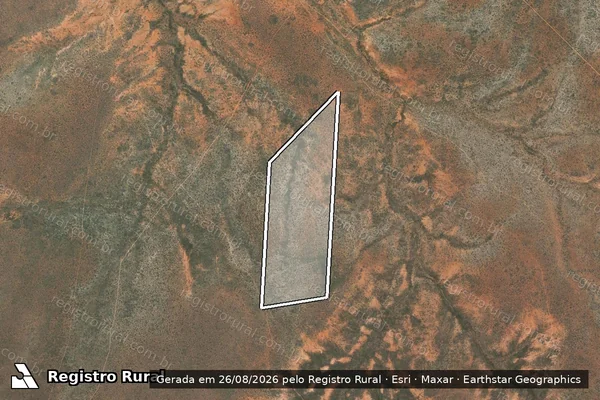 Imagem de satélite de FAZENDA ESPERANÇA - PARCELA 17 em Tacaratu - PE