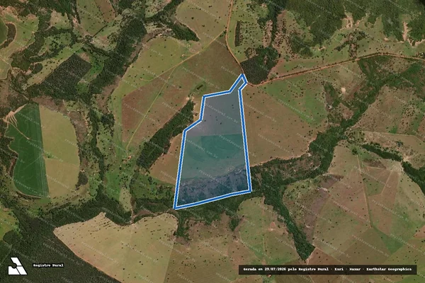 Imagem de satélite de Fazenda São José - Matrícula 6553 em Pedra Preta - MT