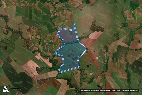 Imagem de satélite de Estância Dallas - Matrícula Nº 3165 ? Gleba ?B? em Nova Alvorada do Sul - MS