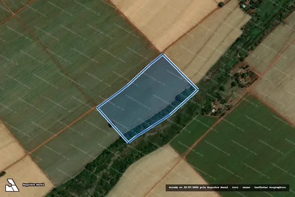 Imagem de satélite de FAZENDA JARDIM - GLEBA B em Terra Roxa - SP