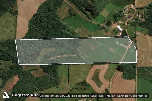Imagem de satélite de COLONIA ANTONIOLLI  - Parte 1 em Irani - SC