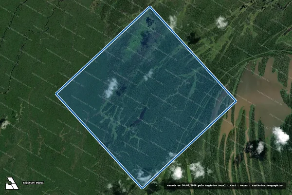 Imagem de satélite de FAZENDA TD LAGO DO CENTRO - Parte 1 em Anori - AM