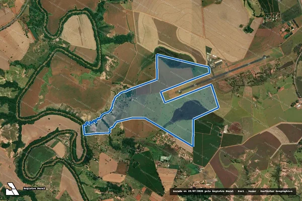 Imagem de satélite de FAZENDA ARAGÃO, ESTREITO, BARREIRO e MATA BURROS - 001 em Patos de Minas - MG