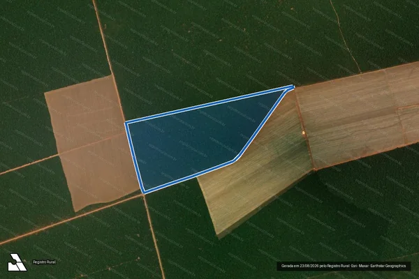 Imagem de satélite de Fazenda Santa Luzia ? Gleba A - REMANESCENTE em Feliz Natal - MT