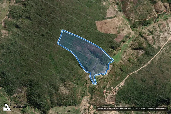 Imagem de satélite de SITIO QUARTEIS - Parte 1 em Caraí - MG