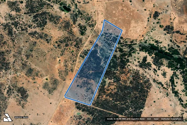 Imagem de satélite de FAZENDA LAGOA DAS CABAÇAS - Parte 3 em Palmas de Monte Alto - BA
