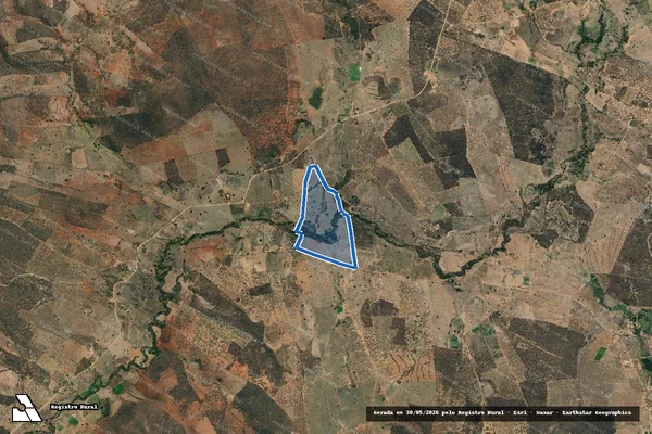 Imagem de satélite de FAZENDA SANTA MARIA - Gleba 01 em Urandi - BA