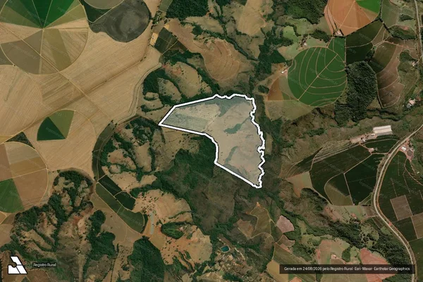 Imagem de satélite de FAZENDA DOS IPÊS - Parcela 1 em Campos Altos - MG