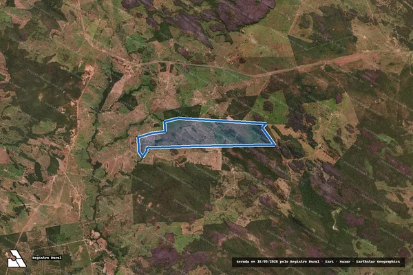 Imagem de satélite de Fazenda Cajueiro denominado Lagoão e Bom Jardim - 001 em Divinópolis de Goiás - GO