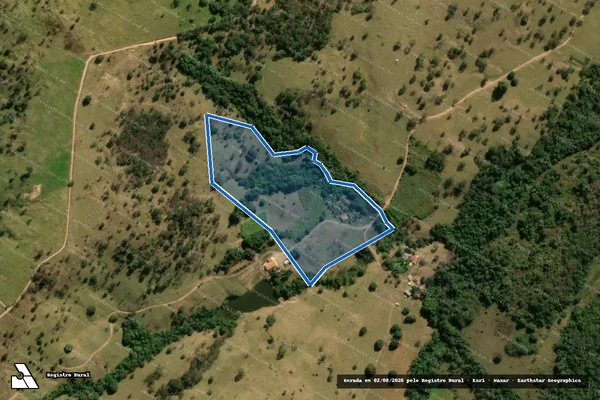 Imagem de satélite de FAZENDA CÓRREGO DO BARREIRO - Gleba A1 em Inhumas - GO