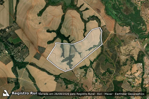 Imagem de satélite de Fazenda Jacuba União - Gleba D - Parcela 2 em Mogi Mirim - SP