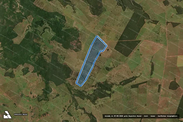 Imagem de satélite de Fazenda Rancho Alegre - Desmembrada 05 em Camapuã - MS