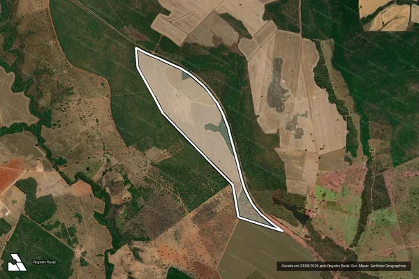 Imagem de satélite de Fazenda Jatobá, Lote n° 12 (Doze), Parte Desmembrada do Loteamento Todos os Santos, Gleba 01, 01ª Etapa - Matricula 8.018 em Miracema do Tocantins - TO