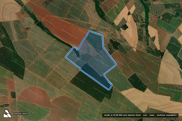 Imagem de satélite de Fazenda Mar de Espanha V - Gleba A em Itápolis - SP