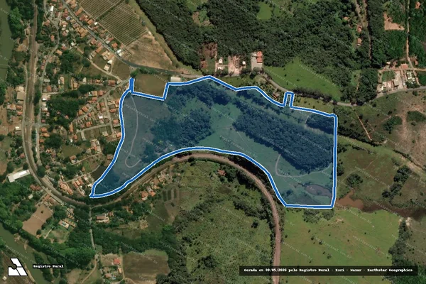 Imagem de satélite de Sítio Marsam - Parcela 1 em Brumadinho - MG