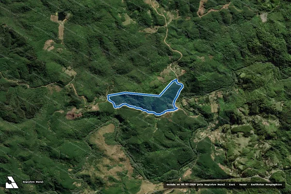 Imagem de satélite de Fazenda Sesmaria do Potunã - Matrícula 1015 ? Gleba B em Bocaiúva do Sul - PR