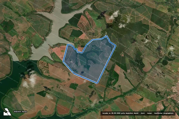 Imagem de satélite de FAZENDA RINCÃO GLEBA D - Parte 1 em Santo Antônio do Aracanguá - SP