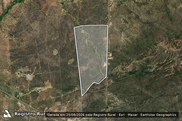 Imagem de satélite de FAZENDA NOVA ESPERANÇA - Parte 1 em Sertânia - PE