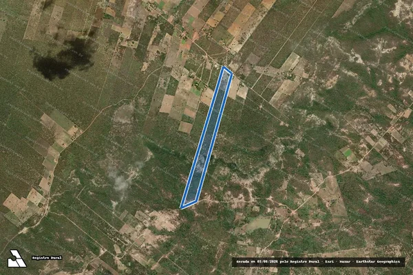 Imagem de satélite de PA FAZENDA PALHEIROS - LOTE 231/parte 1 - Parte 1 em Açu - RN