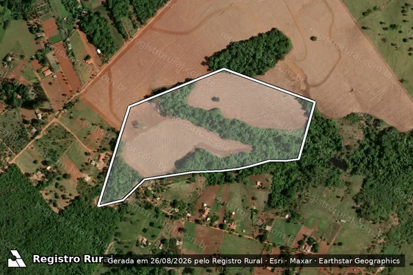 Imagem de satélite de FAZENDA CALDAS DOS INÁCIOS III - FAZENDA CALDAS DOS INÁCIOS III em Leopoldo de Bulhões - GO