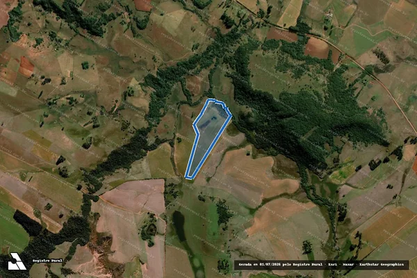 Imagem de satélite de Fazenda Lagoa Azul - Parte 1 em São Francisco de Assis - RS