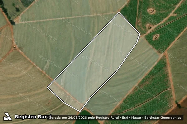 Imagem de satélite de FAZENDA SANTA MARIANA - PARCELA 1 em Espírito Santo do Turvo - SP