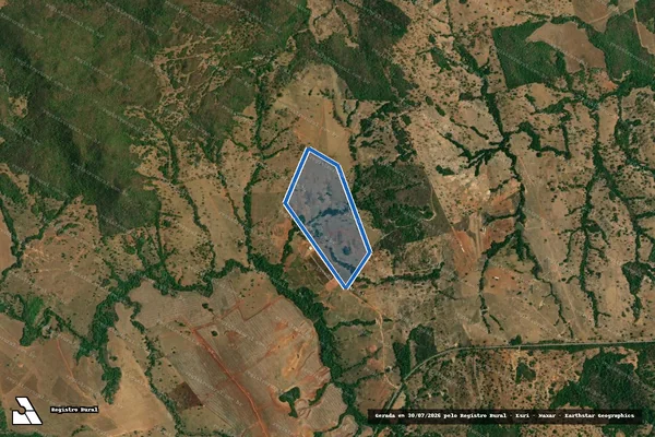 Imagem de satélite de FAZENDA EVANGÊLICA - GLEBA B em Arenópolis - GO