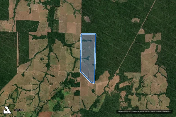 Imagem de satélite de LOTE 91-A SETOR 07 ? GLEBA CORUMBIARA  - FAZENDA MARCIA em Vilhena - RO