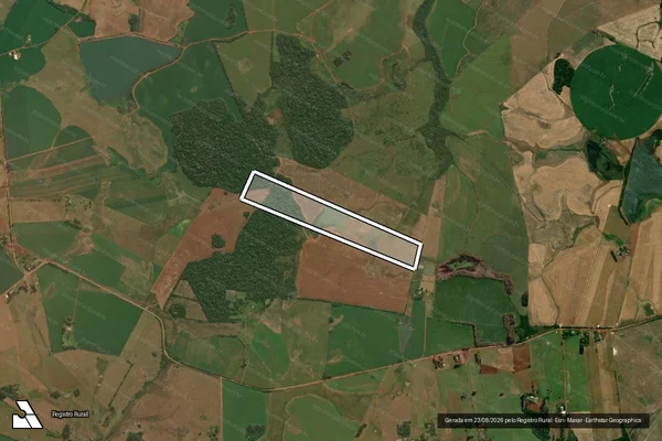 Imagem de satélite de Fazenda Nova Figueira - Gleba E da Fazenda Nova Figueira em São Borja - RS
