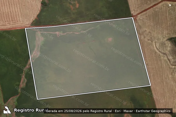 Imagem de satélite de SDE - Gleba F em Santo Antônio das Missões - RS