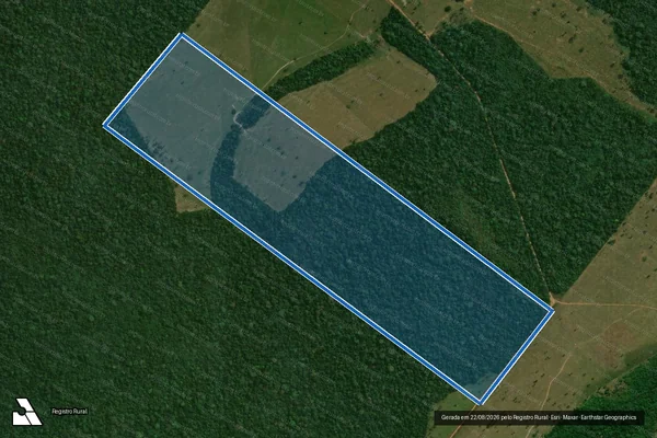 Imagem de satélite de Sítio Parecis Lote 43, Gleba Samaúma ? 07, Setor Palheta - Parte 1 em Guajará-Mirim - RO