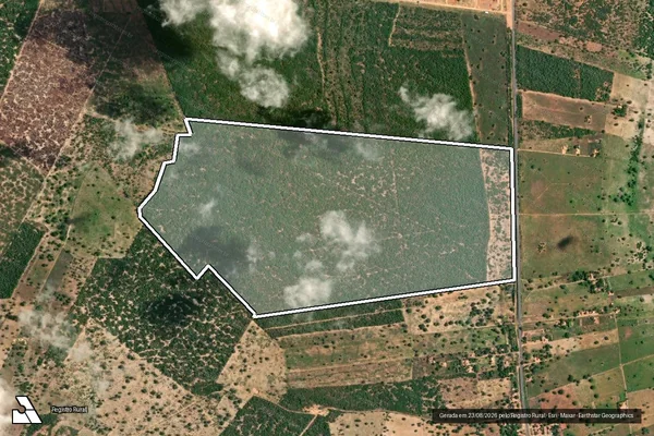 Imagem de satélite de FAZENDA NELMAR - Parte 1 em Ribeira do Amparo - BA