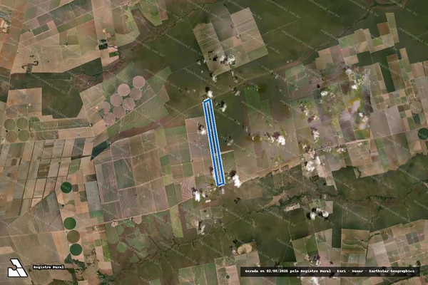 Imagem de satélite de Fazenda São Sebastião - Parte 1 em Correntina - BA
