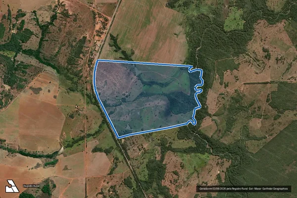 Imagem de satélite de FAZENDA INAJA/LOTEAMENTO BARRO ALTO - Parte 1 em Porangatu - GO