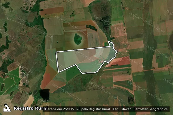 Imagem de satélite de Fazenda Santa Rosa - Parte 2 em Taquarussu - MS