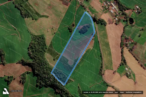 Imagem de satélite de Parte 01 do Lote nº 85 - 02 em Constantina - RS