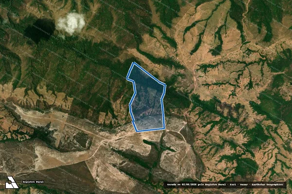 Imagem de satélite de FAZENDA BOA VISTA - Parte 1 em Bom Jardim de Goiás - GO