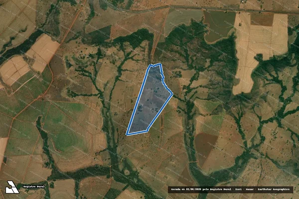 Imagem de satélite de Fazenda São Mateus de Baixo - Fazenda São Mateus de Baixo em Comendador Gomes - MG