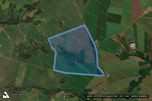 Imagem de satélite de Lote Nº253,254 e 255 (Fazenda Bimini) - PARTE 1 em Rolândia - PR