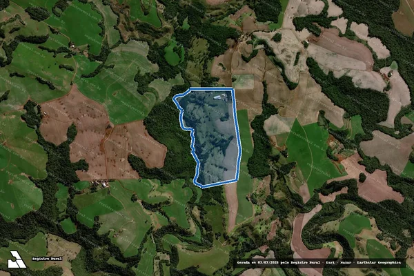 Imagem de satélite de SÍTIO FAZENDA NOVA em Laranjeiras do Sul - PR