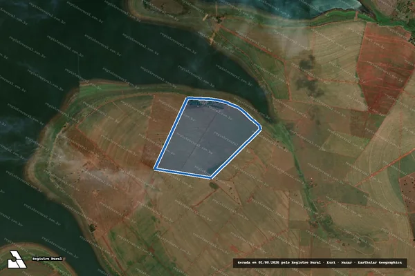 Imagem de satélite de Estância Nossa Senhora das Graças - PARTE 1 em Santa Vitória - MG