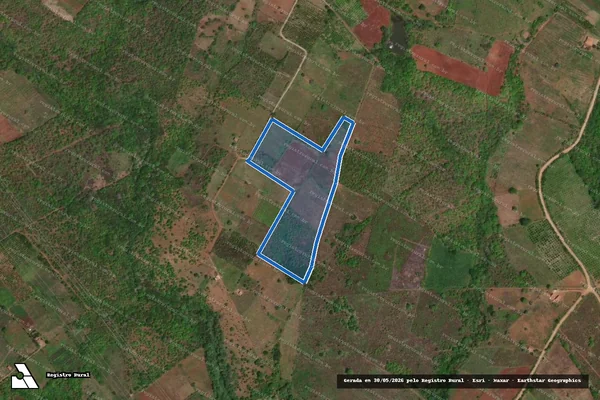 Imagem de satélite de P.A. COMPLEXO JACARÉ CURITUBA - S00-L29 em Poço Redondo - SE