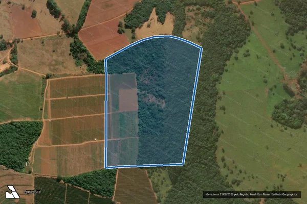 Imagem de satélite de Fazenda Macaúbas, lugar denominado Taquaral - GLEBA F em Araguari - MG