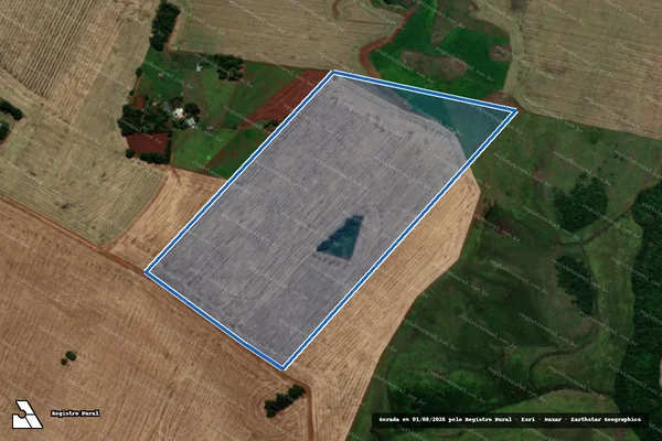 Imagem de satélite de FAZENDA RINCAO BONITO - 01 em Garruchos - RS