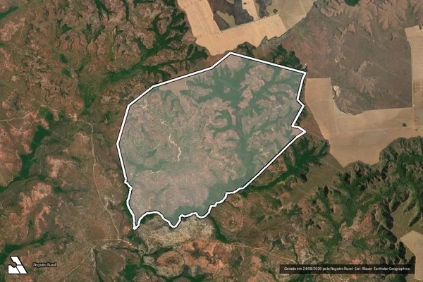 Imagem de satélite de Lote nº. 18, do Loteamento denominado ?Piabanha?, Gleba 3 - 3ª Etapa - 001 em Lizarda - TO