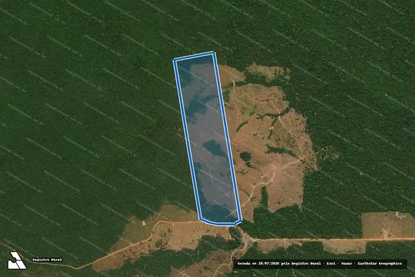Imagem de satélite de FAZENDA SERRA AZUL - LOTE 03/A-1-A - Fazenda Serra Azul Lote 3A em Apiacás - MT