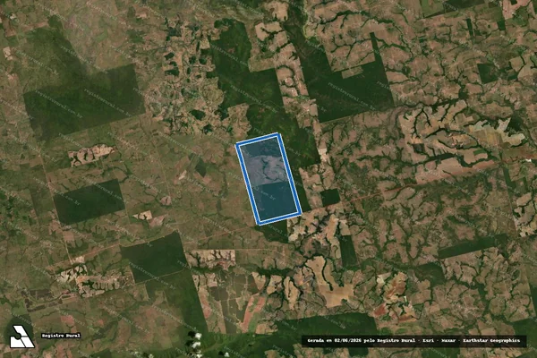 Imagem de satélite de FAZENDA VALE DO INAJÁ - Parte 1 em Santa Maria das Barreiras - PA