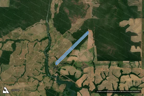 Imagem de satélite de LOTE 02-A SETOR 01 GLEBA LOTE 79 - LOTE 02-A SETOR 01 GLEBA LOTE 79 ? PARCELA 01 em Pimenta Bueno - RO