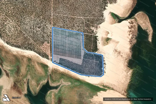 Imagem de satélite de FAZENDA BEIRA RIO - em Casa Nova - BA